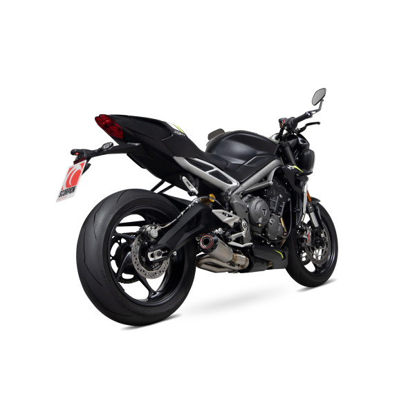 Scorpion Exhaust Triumph Street Triple 765 R / RS 2020 - 2022 Red Power Slip-on Titanium Sleeve